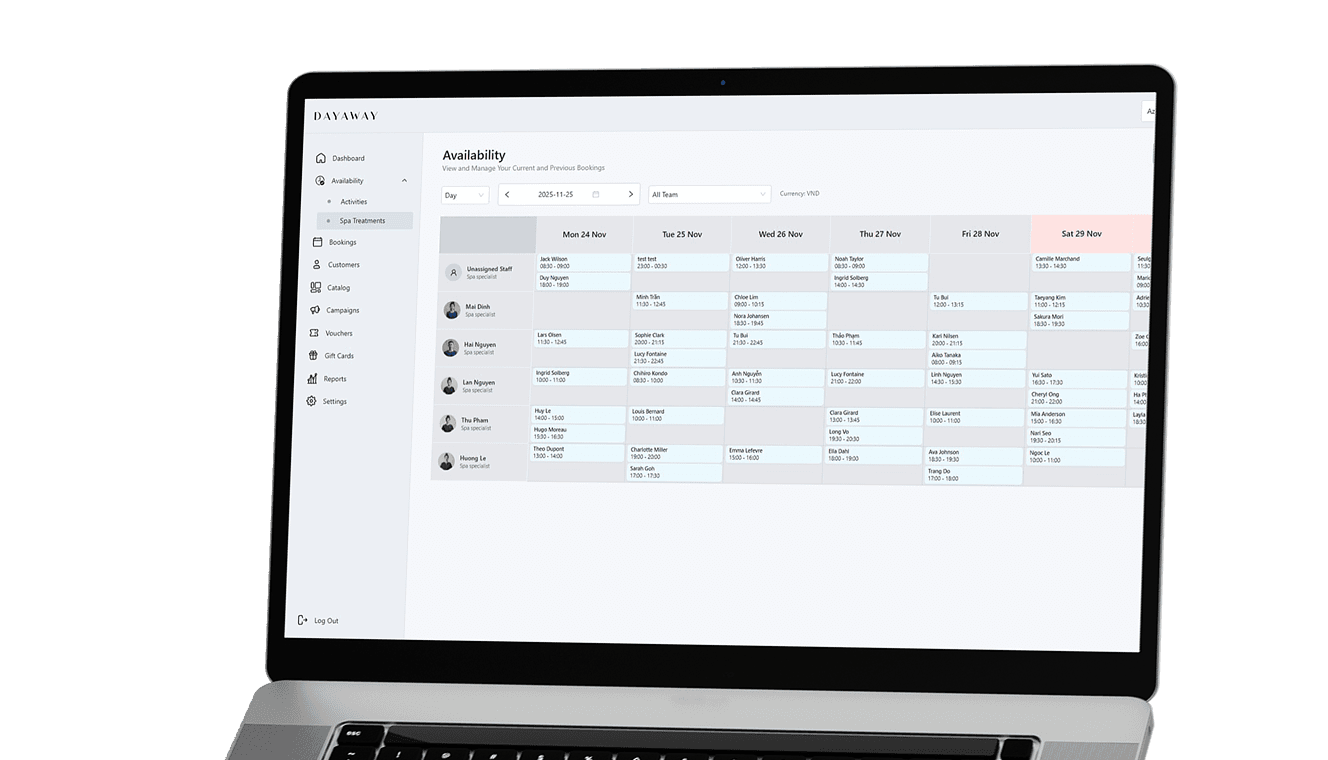 Smart Spa Management